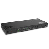 AX341 HDMI 2.1 eARC Splitter Switch 4 In 2 Out + Audio Extractor to eARC-Soundbar, Optical & AUX