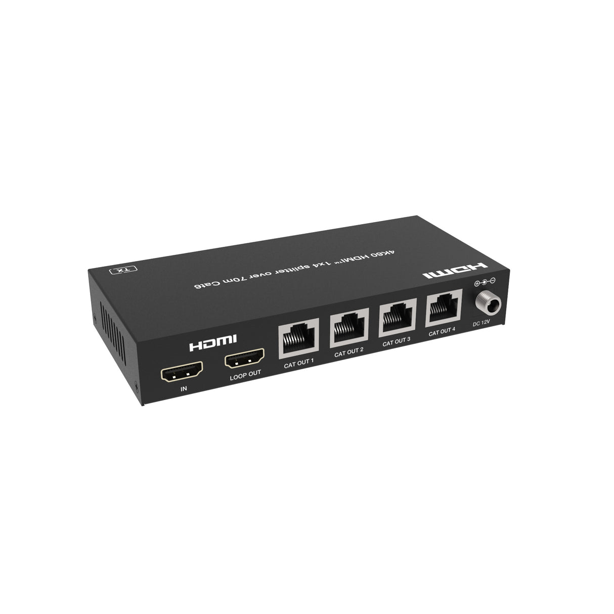 SX430 HDMI 2.0 Splitter 1 In 4 Out over Lan Extender 60m | Loop Out | 4K 6Hz | POC