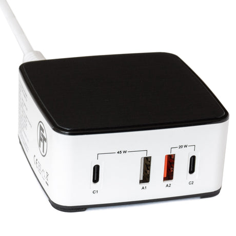 NLG00165 Mehrfach USB-Ladegerät 4 Port Ladestation 65W USB-C + USB-A