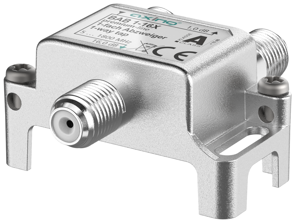 BAB 1-16X 1-fach Abzweiger | 16 dB | 5 … 1800 MHz | Bauform 01