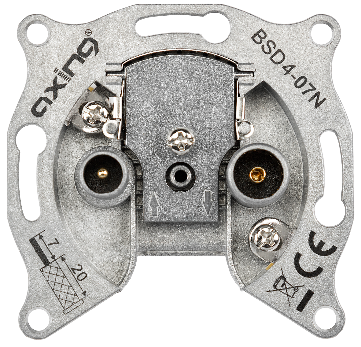 BSD 4-07N Breitband Durchgangsdose | 7dB