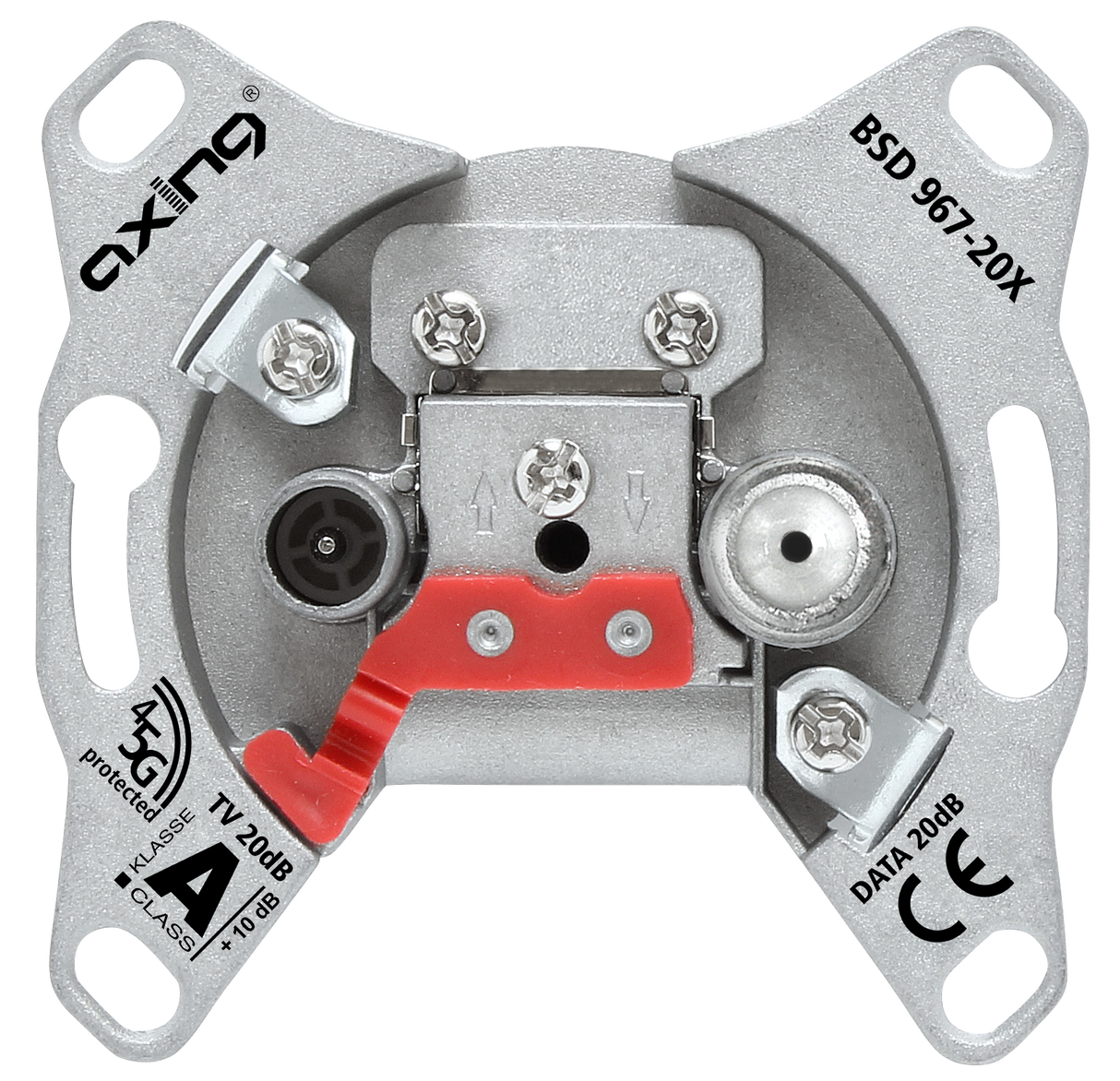 BSD 967-20X Multimedia-Durchgangsdose | 20 dB | 5...1800 MHz  | CATV/DATA