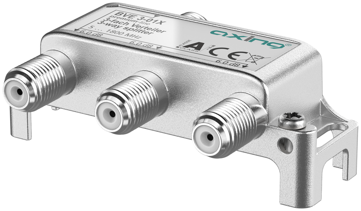 BVE 3-01X 3-fach Verteiler | 6 dB | 5 … 1800 MHz | Bauform 01