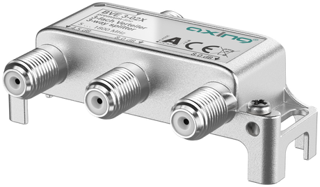 BVE 3-02X 3-fach Verteiler (unsymmetrisch) | 4,5/8/8 dB | 5 … 1800 MHz | Bauform 01