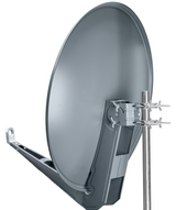 SAA 85-02N Aluminium-Satellitenantenne 85 cm | Anthrazit