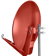SAA 85-03N Aluminium-Satellitenantenne 85 cm | Ziegelrot