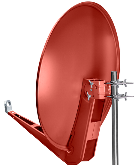 SAA 85-03N Aluminium-Satellitenantenne 85 cm | Ziegelrot