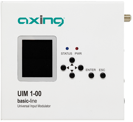 UIM 1-00 H.265/IPTV-Encoder | Universal-Input-Modulator | HDMI/USB/IP-Input in DVB-C