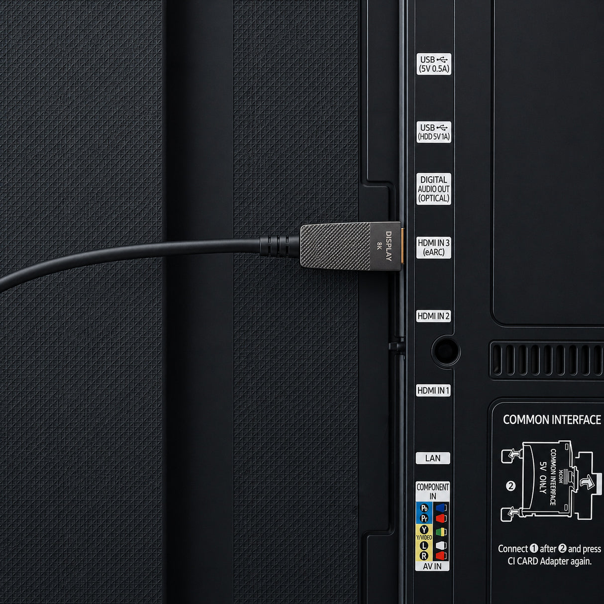 ProAqtive HDMI Glasfaserkabel 8K 60Hz / 4K 240Hz | Hybridkabel | 48 Gbps | eARC | CEC