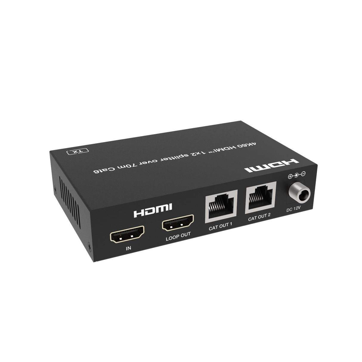 SX230 HDMI 2.0 Splitter 1 In 2 Out over Lan Extender 60m | Loop Out | 4K 6Hz | POC