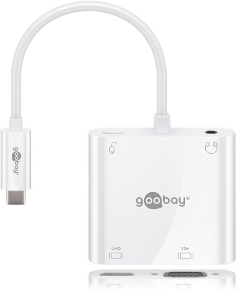 Goobay 52418 USB-C Multiport-Adapter HDMI+VGA+PD 100 W