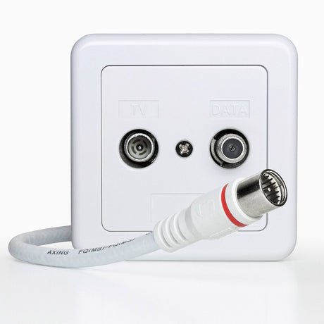 EAK 251-80 Endgeräteanschlusskabel F | axiale Stecker | Quickfix | 4-fach geschirmt | 2.50 m